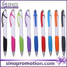 Advertising Plastic Click Ball Pen with Rubber Mat